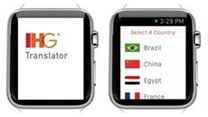 IHG Translator App features on Apple Watch