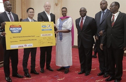 MTN Uganda and Marathon donate UShs.450m to Karamoja Water Project