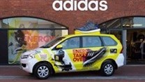 Branding metered cabs boost adidas new brand