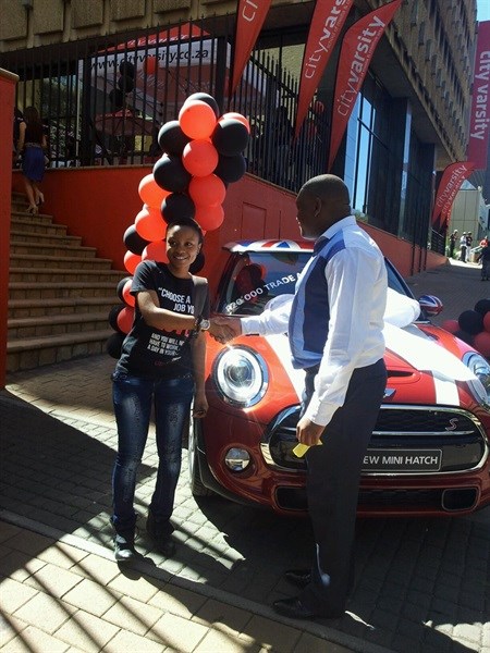 CityVarsity Braamfontein student wins brand new MINI Cooper