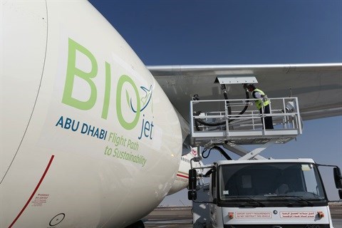 A biofuel demonstration flight was operated in Abu Dhabi last year using an Etihad Airways Boeing 777 aircraft.