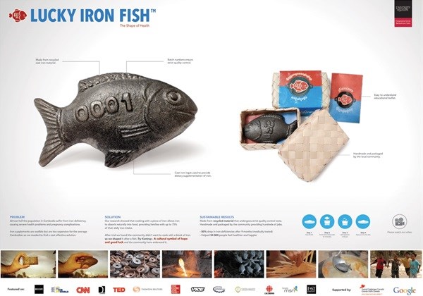 Nothing fishy about Cannes Lions' Product Design Grand Prix winner, 'Lucky Iron Fish'