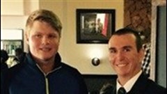 Tshwane Junior Open champion Otto von Buynder and SAGA Tournament Director David Younge. Image courtesy of SAGA