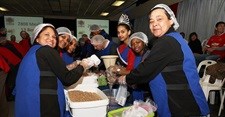 GMSA employees pack meals for Mandela Day