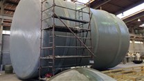 Construction of largest GRP tank completed