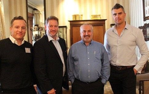 From left to right - Gareth Cloete (Sales Portfolio Manager: Printing and Specialities). Lars Scheidweiler (Product Group Manager: Rigid Packaging Sappi Europe), Mike Rushworth (Product Manager: Paper Products Antalis), Mark Siddall (Sales Manager: Specialities)