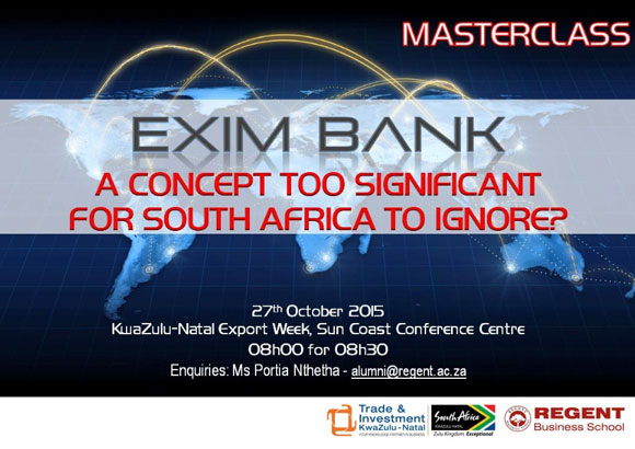 Academics recommend an EXIM Bank for South Africa