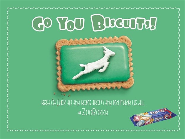 The Bakers 'Bokke' Iced Zoo Biscuit - a clever, well-timed idea