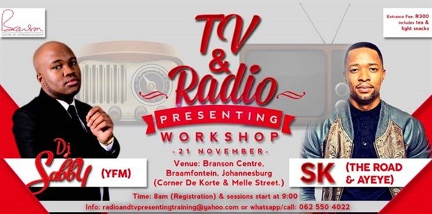 Radio and TV Presenting workshop this week