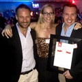The Vizeum team celebrating their Annual AdFocus 'media agency of the year' win