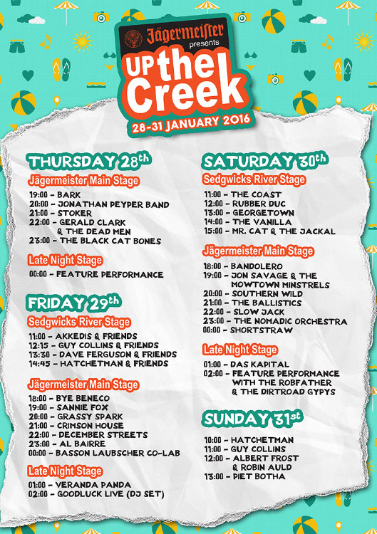 Five things not to miss at Up the Creek 2016