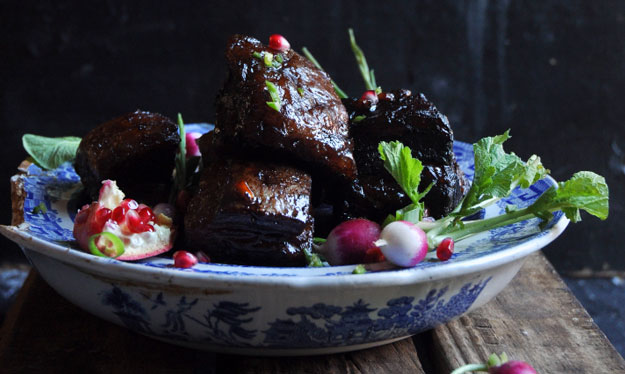 Beef Short Ribs with Pomegranate
