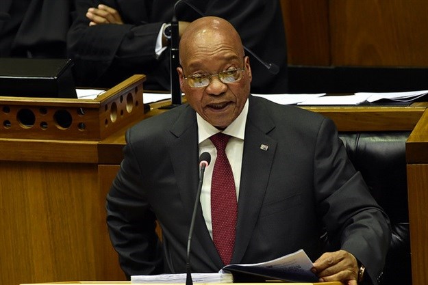 President Jacob Zuma at the 2016 State of the Nation Address. Photo: GCIS