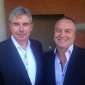 Conor Keane, President and CEO of Spring Mobile Solutions with Alastair Gore, MD of Nuva Via.