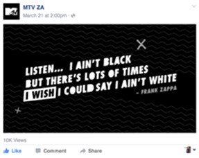 VIMN Africa and Ogilvy & Mather partner turn MTV monochrome for Human Rights Day