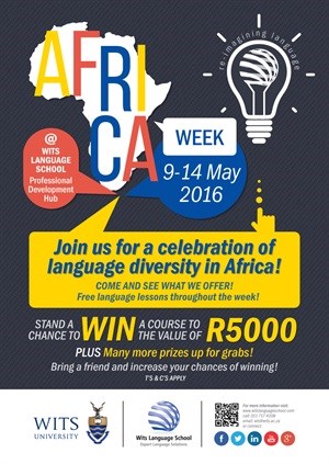 Celebration of language diversity in Africa at Wits Language School Africa Week