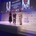 Kandeh Yamkella receives his Lifetime Achievement Award