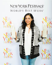 Patricia Alonzo, Global Manager of Creative Connection NY for Y&R New Zealand Best of Show McWhopper and Asia Pacific Regional Award