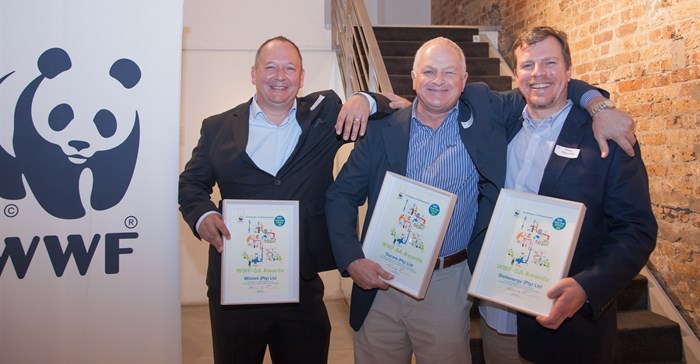 L-R: Andries Louw of Milotek, Andre Reyneke of Ducere Holdings, and Paul Gauché of Stellenergy © WWF-SA / Substance Films