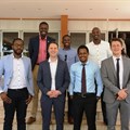 Alon Lits, (Uber GM SSA), Loic Amado (Head Of Expansion SSA), Bertrand Nembot Launcher and some of the first driver-partners in Kampala