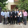 Team Uber with the first driver-partners in Accra