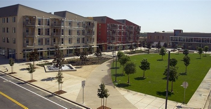 The University of California: Davis' West Village - the largest planned zero-net energy project in the United States.
