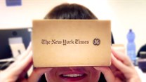Jury member Claire Waring (SapientNitro Asia) tests out NYT VR