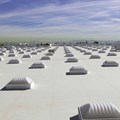 Reflective roof and skylights on a Walmart store, Las Vegas, ,