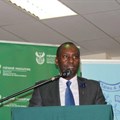 Minister of Mineral Resources, Mosebenzi Zwane, hands over the school hall built by Sibanye Gold.