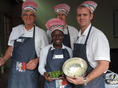 In the Sappi Lowveld region, local Sappi managers and their support teams took part in a ‘Master Chef’ competition in aid of Mandela Day. The teams cooked 130 meals, which were donated to the Nelspruit Community Forum (NCF) feeding scheme. The food was distributed to people in need.