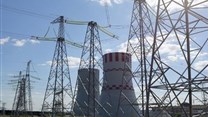 Pylons carry electricity power lines past cooling towers at the Novovoronezh NPP-2 nuclear power station, operated by OAO Rosenergoatom, a unit of Rosatom, in Novovoronezh, Russia.
Picture: