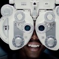 Twala having his eyes tested