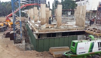 What it looks like now – work is well underway on City Lodge Hotel Dar es Salaam
