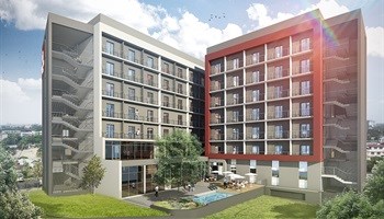 What it will look like when it is finished – an artist’s impression of the completed hotel