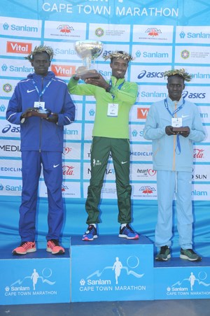 Top 3 Men of Sanlam Cape Town Marathon 2016 42.2km event