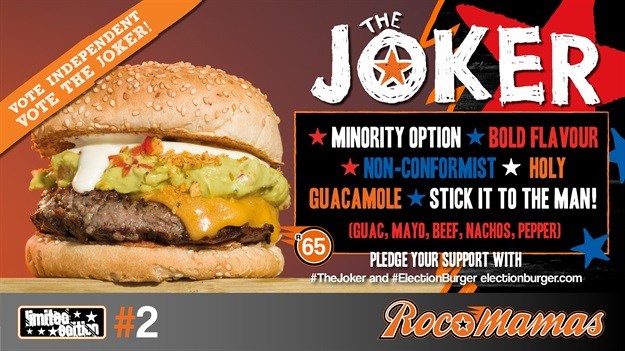 RocoMamas' #ElectionBurger campaign sees The Joker off to a good start