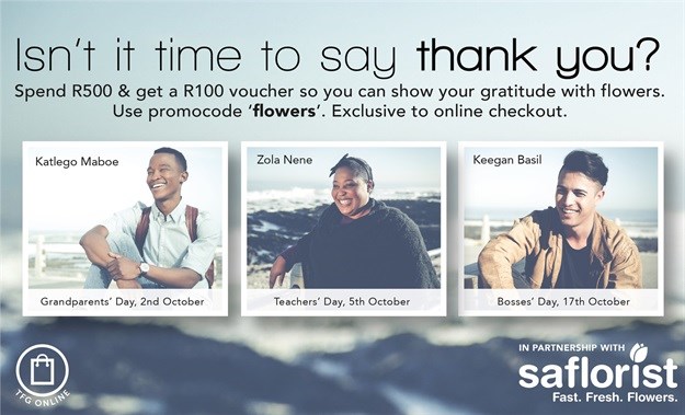 TFG and SA Florist partner to encourage customers to say thank you