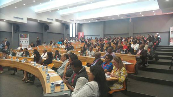 Delegates attending the BRICS Masterclass in the new addition to the Regent Business School Durban campus – a 180-seater lecture theatre in the Institute of Entrepreneurship