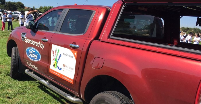 One of the Ford Rangers currently in use as a mobile clinic in the Eastern Cape.