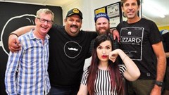 Trygve Wang (Ballito), Garron Gsell (Movember Foundation), Neville, Brandon Ribbink (Morningside) and Jane Bailey-Smith (Morningside).