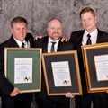 From left to right: Mark Rylance and Heath Dormer (Barloworld Transport) and James Berry - COO Meadow Feeds (Western Cape)