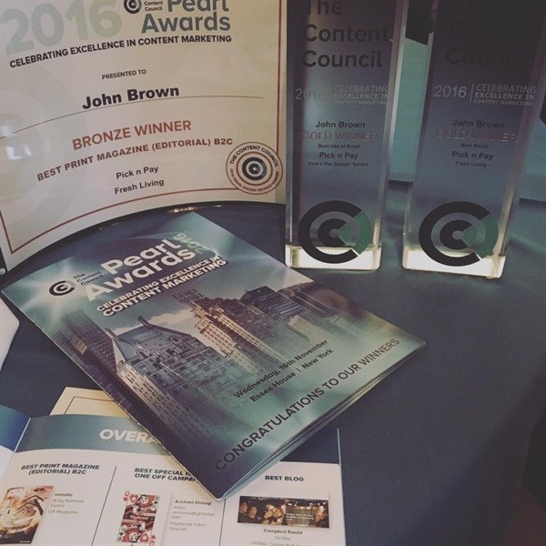 John Brown Media bags two Golds at the prestigious Pearl Awards in New York