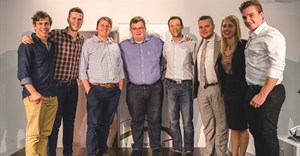 From left Charl Cillie (SwiftPay), Jacobus Kriel (Grocer-E), Michael Clampett (ATTACQ Head of Asset Management), Werner Mostert (Spatial Edge), Brandon Pascal (LaunchLab’s Operational Manager), Courtney Bentley (Visibiliti Insight), Anneli Krige Nel (Slippy) and JD Naude (SwiftPay)