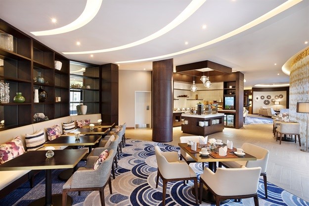 Business lounge: The new business lounge in the refurbished Hilton Hotel in Durban.