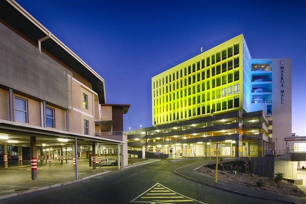 Maerua Mall and office block in Windhoek