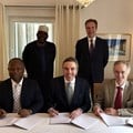 (Left to right) Alain Ebobisse, CEO, Africa50, Ibrahim Hassan Hadejia, deputy governor of Jigawa State, Terje Pilskog, executive vice president, Scatec Solar, Børge Brende, the Norwegian foreign minister and Mark Davis, investment director, Norfund.