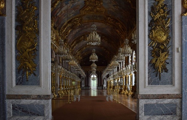 A copy of the Hall of Mirrors built for Ludwig II at Schloss Herrenchiemsee, Bavaria. Author provided