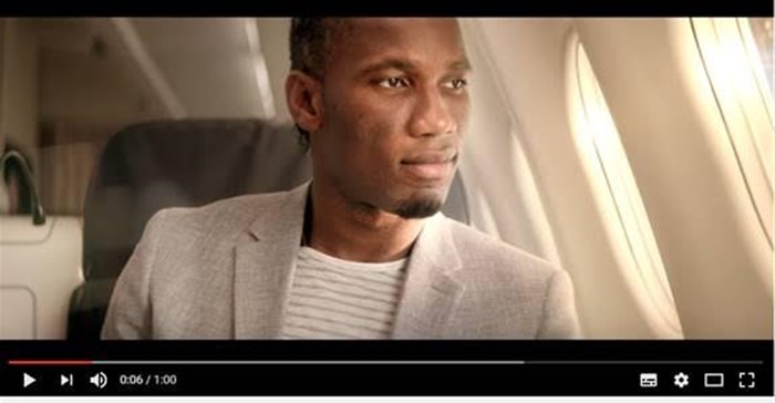 Didier Drogba scores goal with Turkish Airlines ad