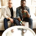 Brian Collins and Ekene Ijeoma in the Design Indaba media lounge, photographed by Terry Levin.