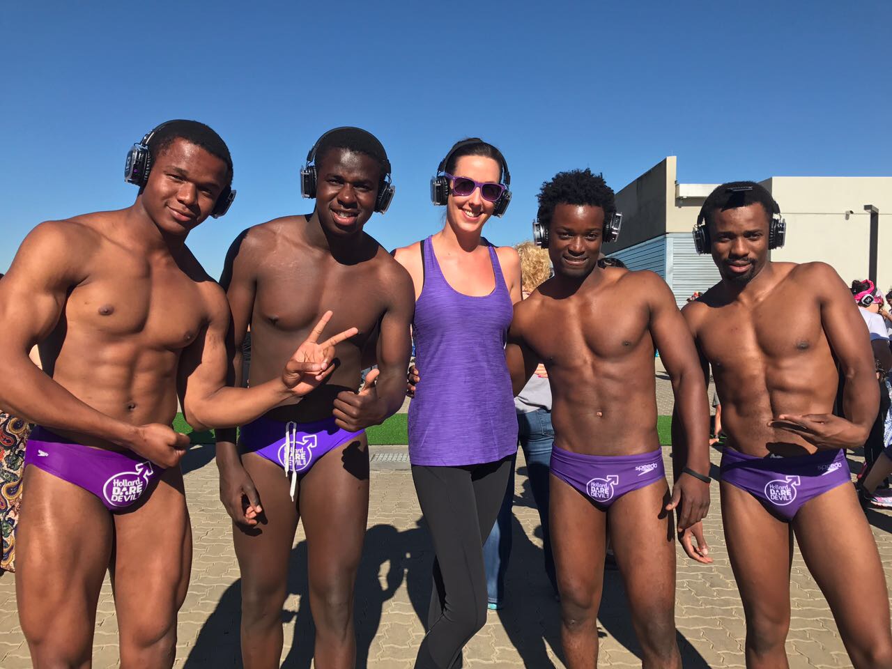 Daredevils take male cancer fight to the streets in Speedos